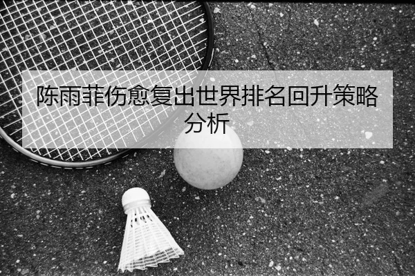 陈雨菲伤愈复出世界排名回升策略分析